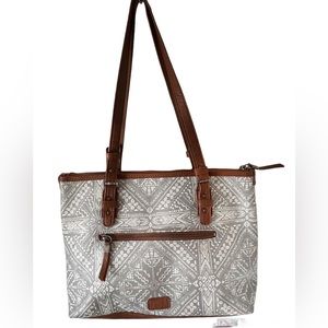 Thesak‎ Gray/ Brown Women’s Shoulder Bag